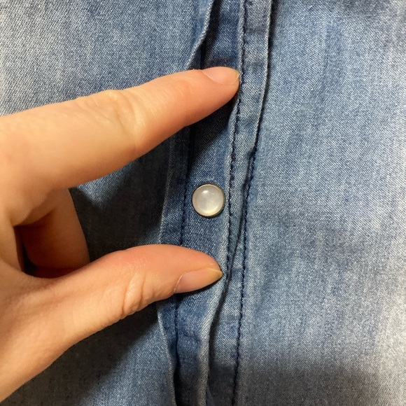 Vintage cotton button up - Picture 3 of 3